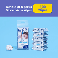 Astra Family Hoppi Glacier Water Wipes, 5packs.