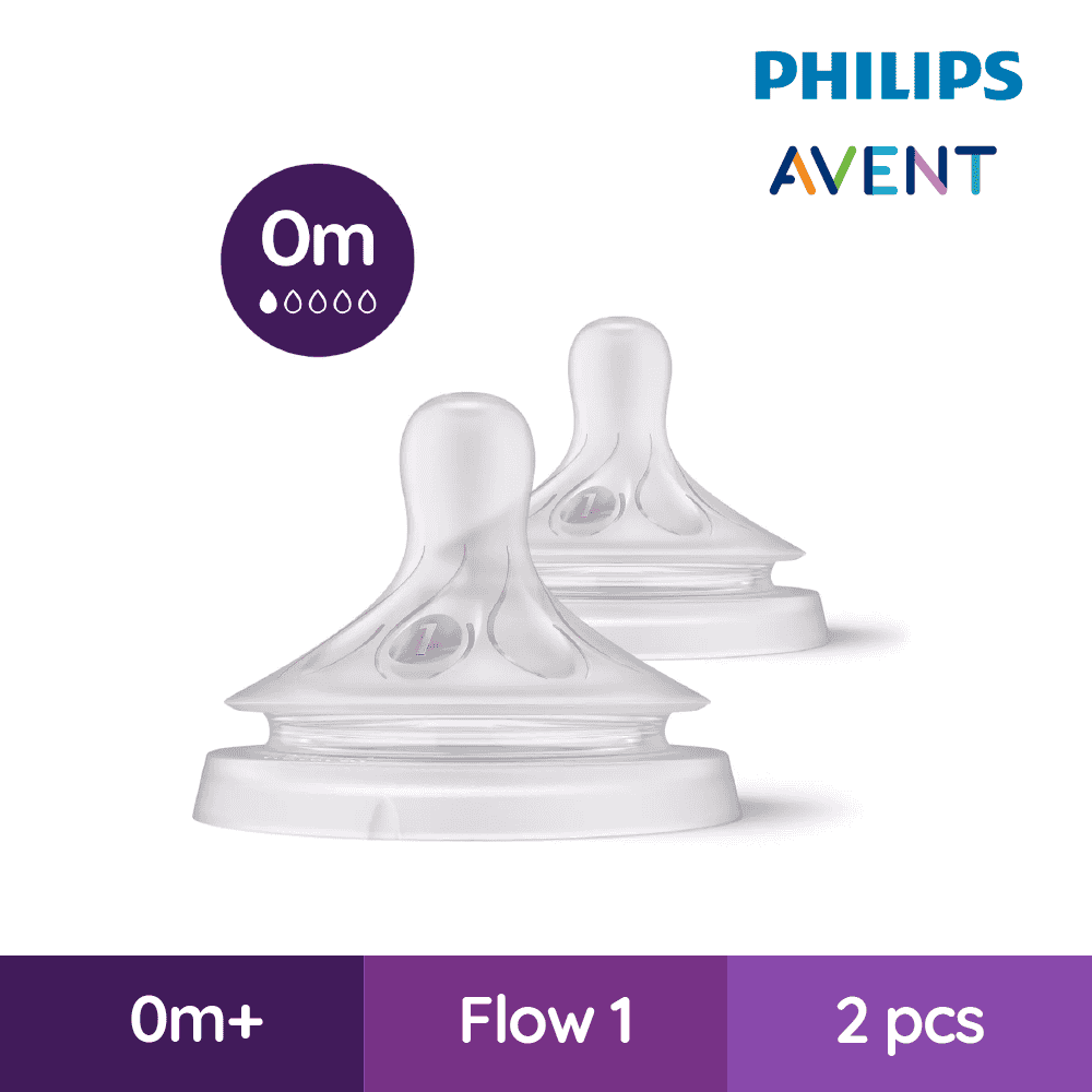 philips avent teat natural response slow flow 1mplus (copy)