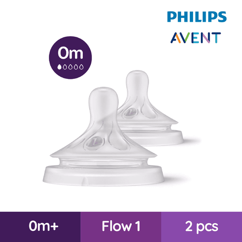 philips avent teat natural response slow flow 1mplus (copy)