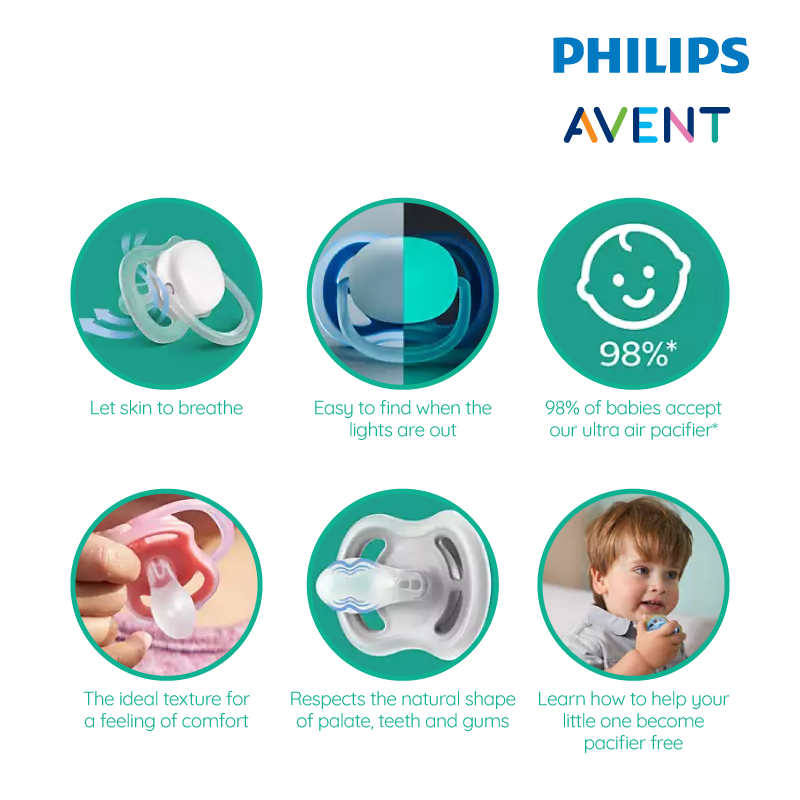 Philips Avent Soother Air Night Time 6-18M