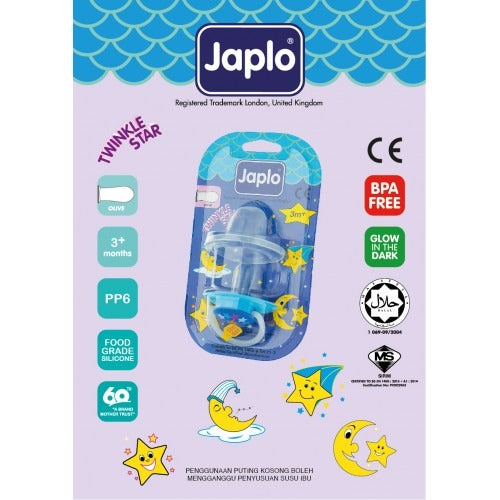 JAPLO T/STAR OLIVE - TS28 SOOTHER - WITH NIGHT GROWTH HANDLE- (WITH COVER)