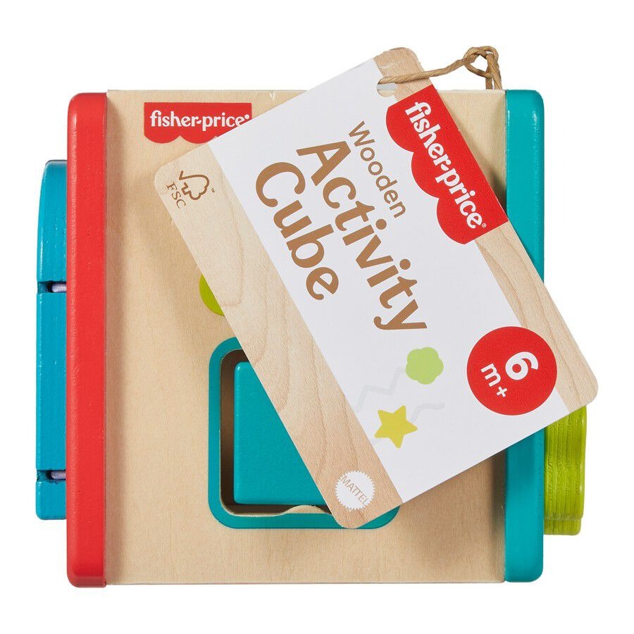 Fisher-Price WOOD MINI ACTIVITY CUBE
