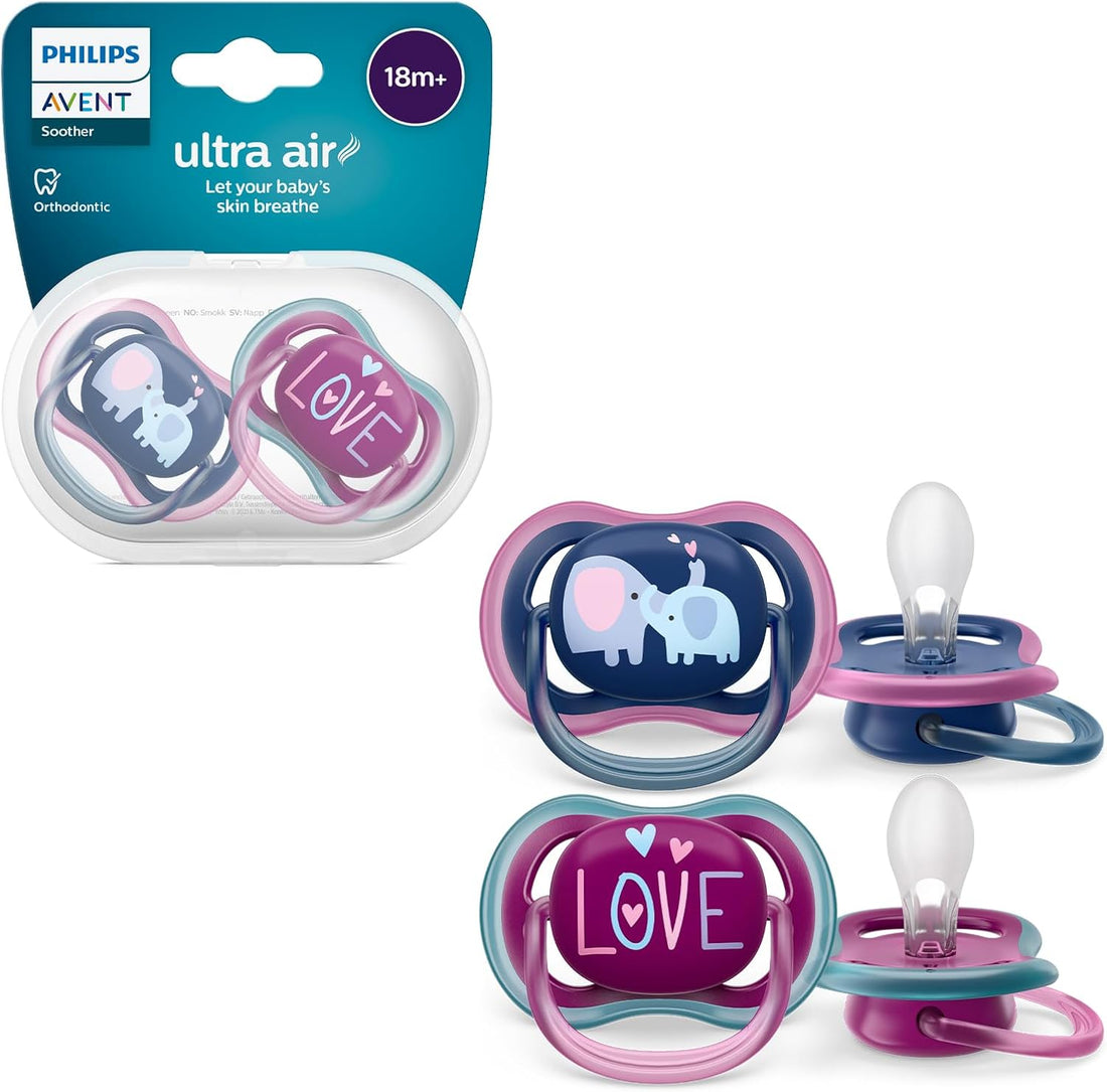 Philips Avent Soother Air 18M+ Girl Deco22 X2