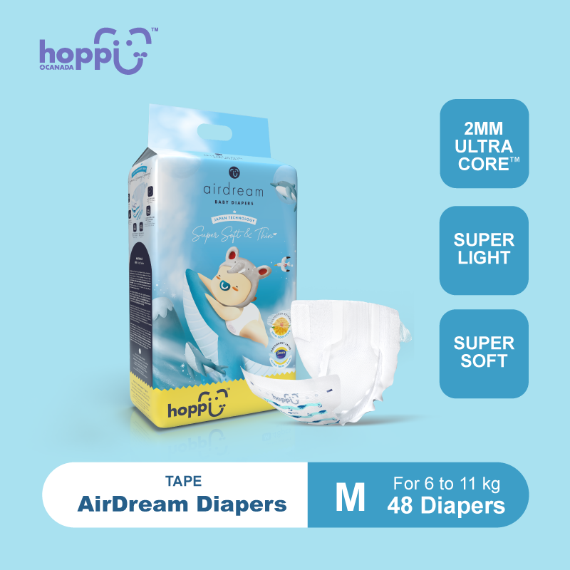 Astra Family Happyfu airdream Hoppi Tape Diapers M, 48 pcs.