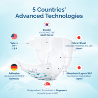 Astra Family Advanced technologies for Hoppi New Born Diapers -66 pcs with umbilical cord hole.