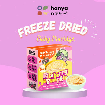 Hanya Freeze-Dried Baby Porridge with Riceberry & Pumpkin(3 packets x 14g)