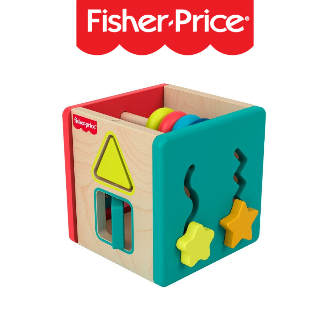 Fisher-Price WOOD MINI ACTIVITY CUBE
