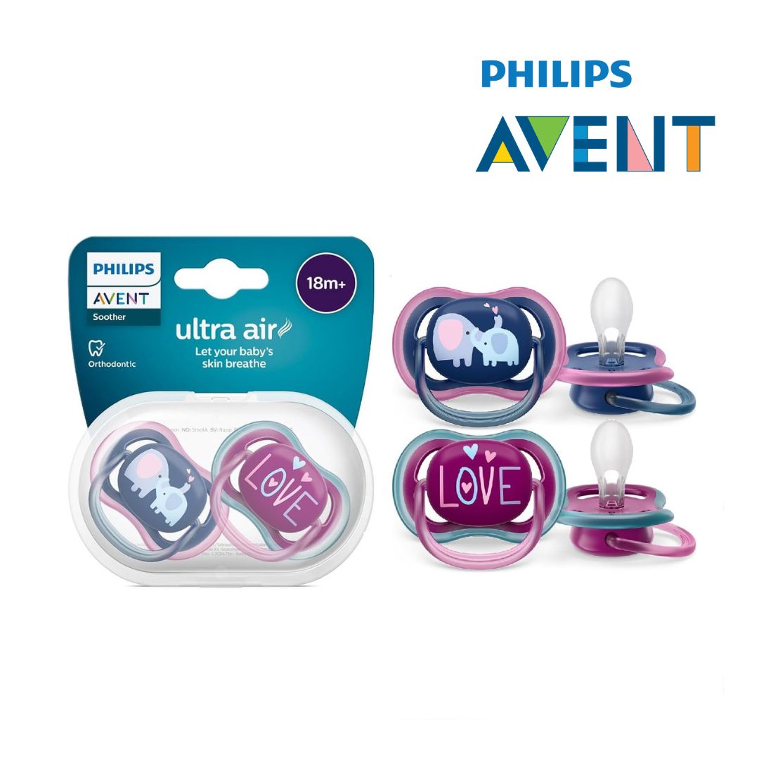 Philips Avent Soother Air 18M+ Girl Deco22 X2