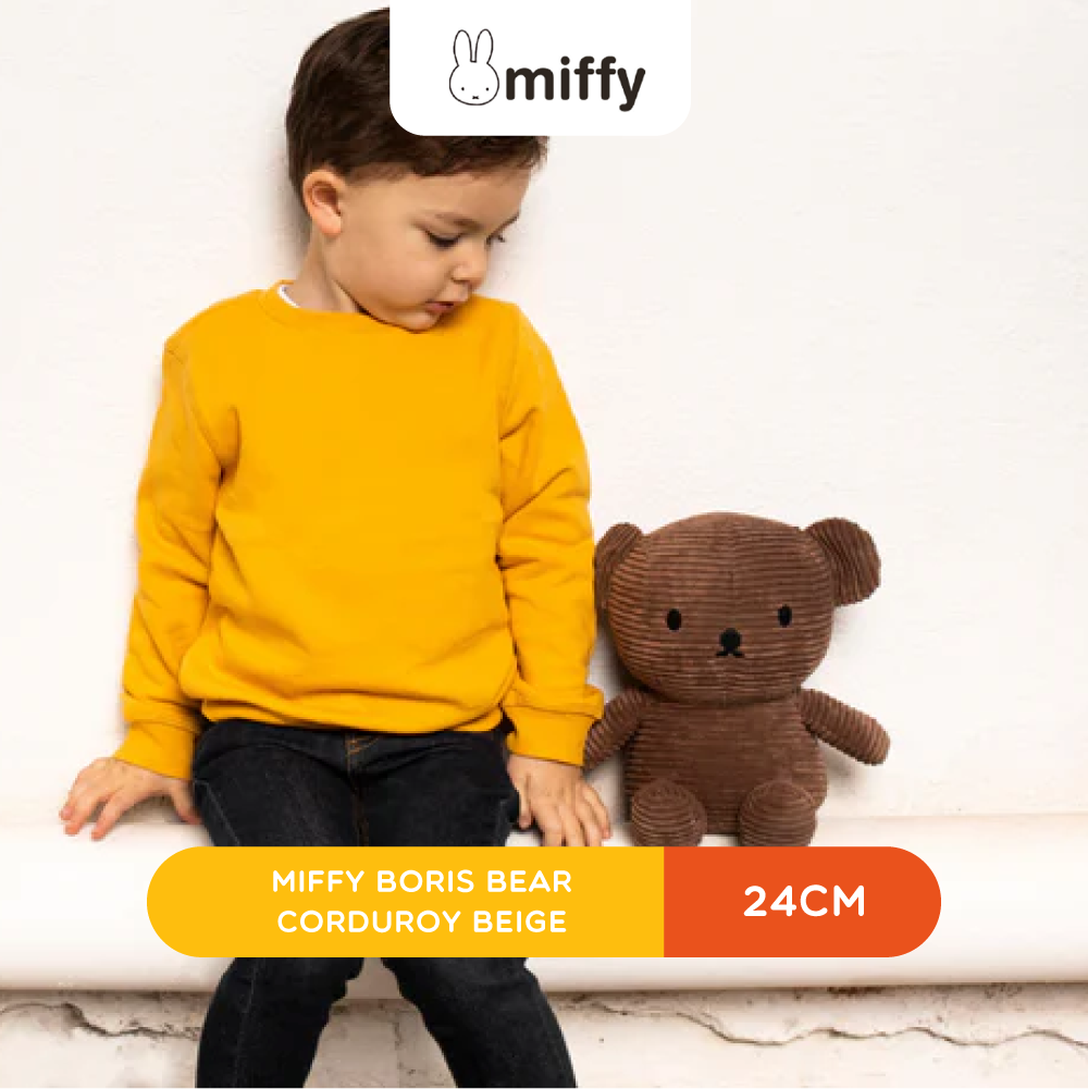 MIFFY Boris Bear 24cm Corduroy Beige