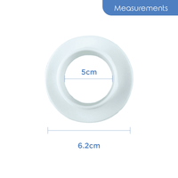 Astra Family A white circle with measurements on it.