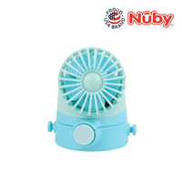 Astra Family A small blue fan with a white logo on it.