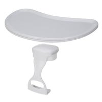 Astra Family A baby chair with a handle, attached to a Nuby Floor Seat Tray.