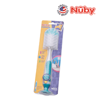 Astra Family A blue and white toothbrush in a package.