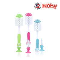 Astra Family Four different colored toothbrushes on a white background.