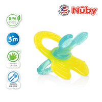 Astra Family A pacifier with the words nuby on it.