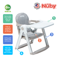 Astra Family Nuby booster seat - foldable travel baby chair.