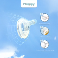 Phanpy Anti-colic Off-Centre Teat - M 3m+
