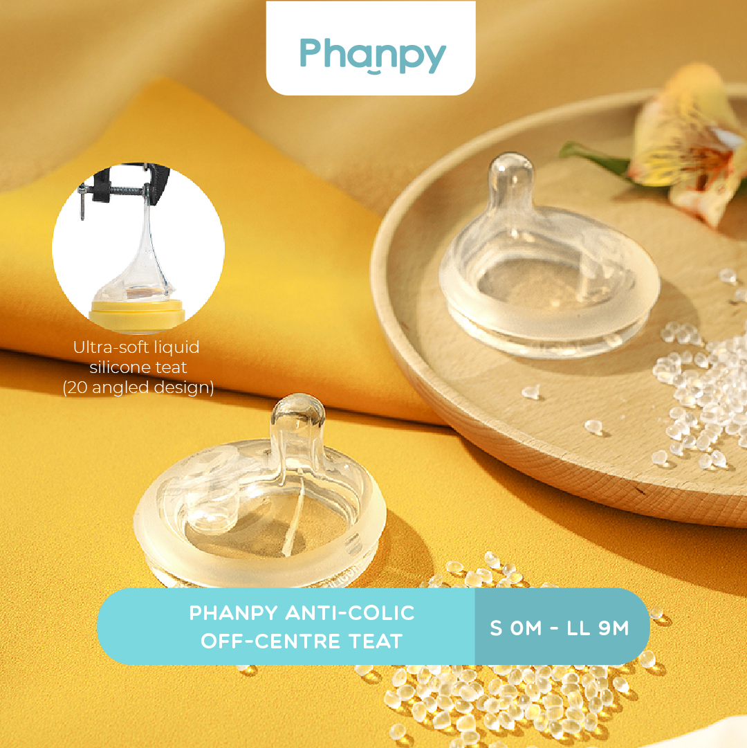 Phanpy Anti-colic Off-Centre Teat - S 0m+