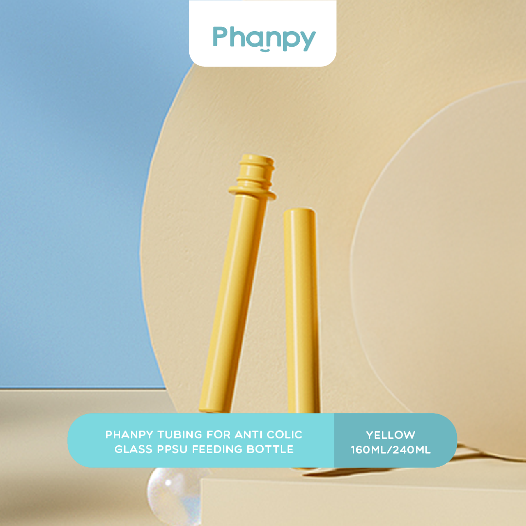 Phanpy Tubing for Anti-Colic Glass/PPSU Feeding Bottle ( Yellow Bottle 160ml)