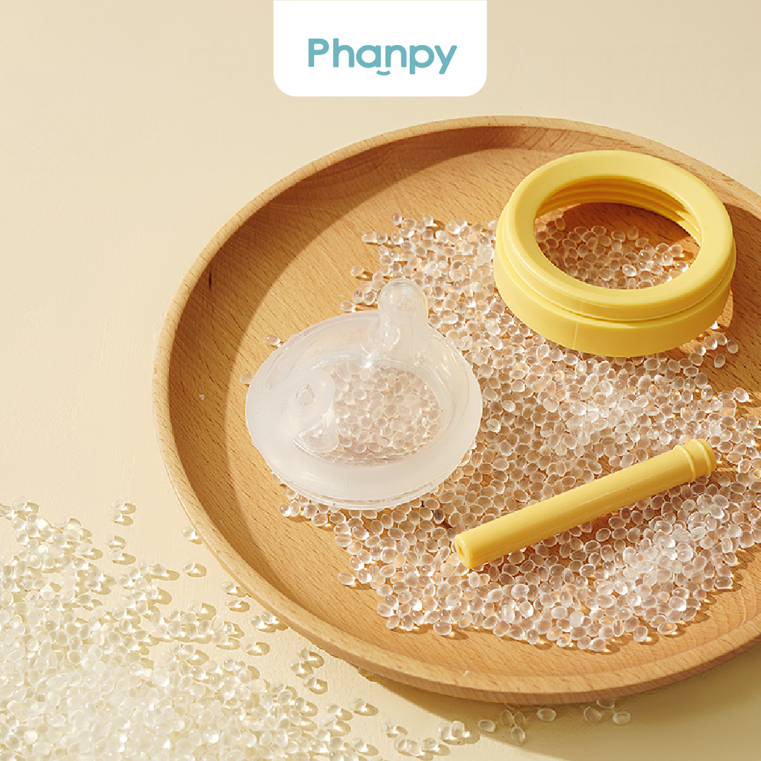 Phanpy Tubing for Anti-Colic Glass/PPSU Feeding Bottle ( Yellow Bottle 160ml)