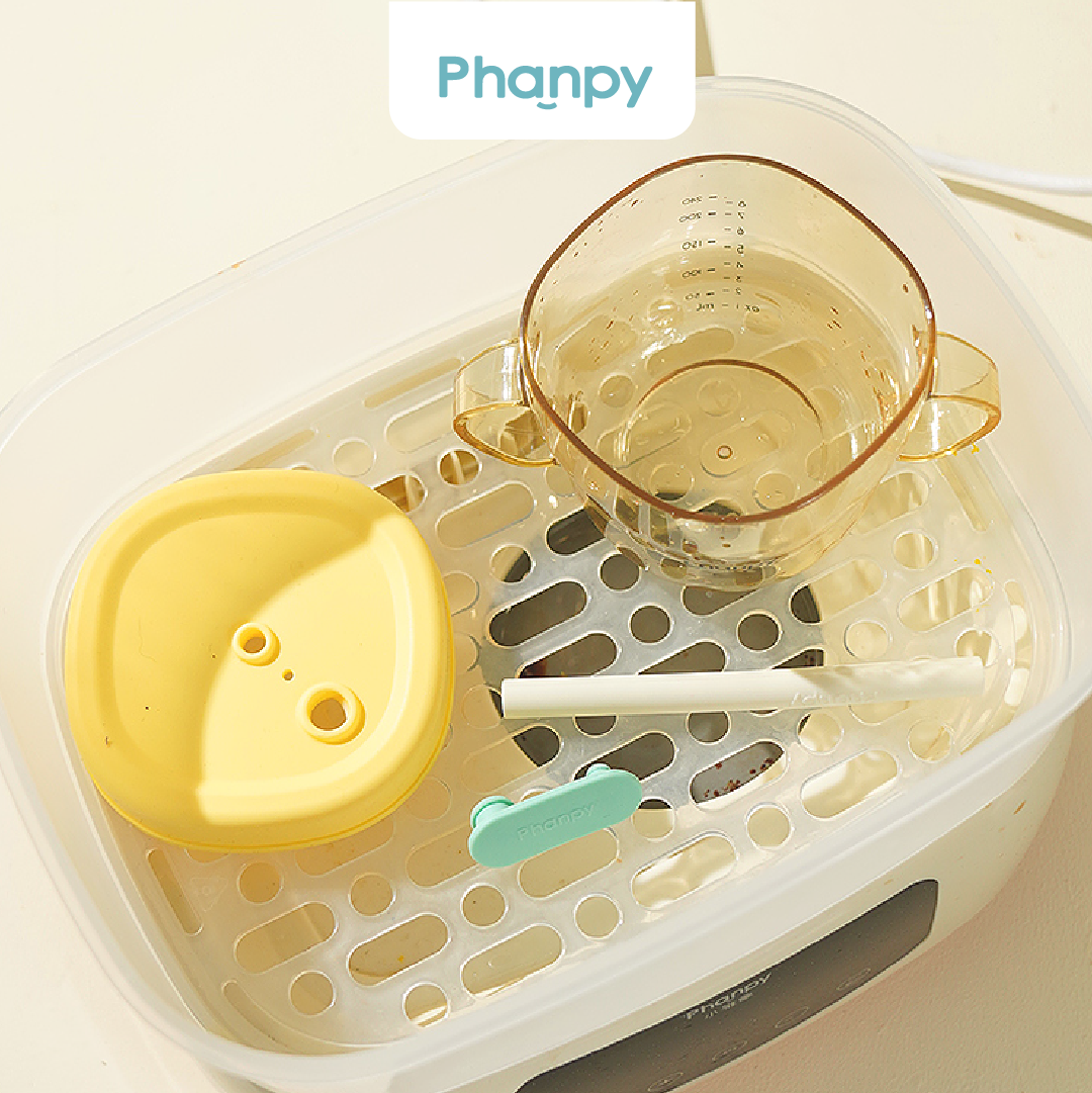 Phanpy Multipurpose Sippy Straw Cup 240ml - PPSU , White.