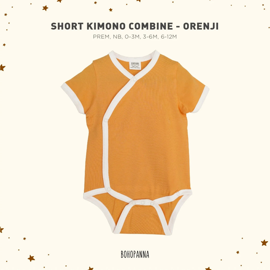 Bohopanna Short Kimono Combine Orenji