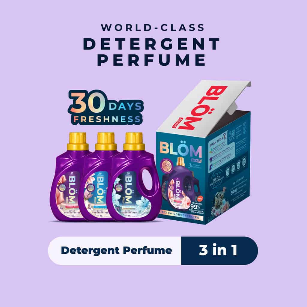 Alcean BLOM Laundry Detergent 1kg - 3 in 1 Bundle