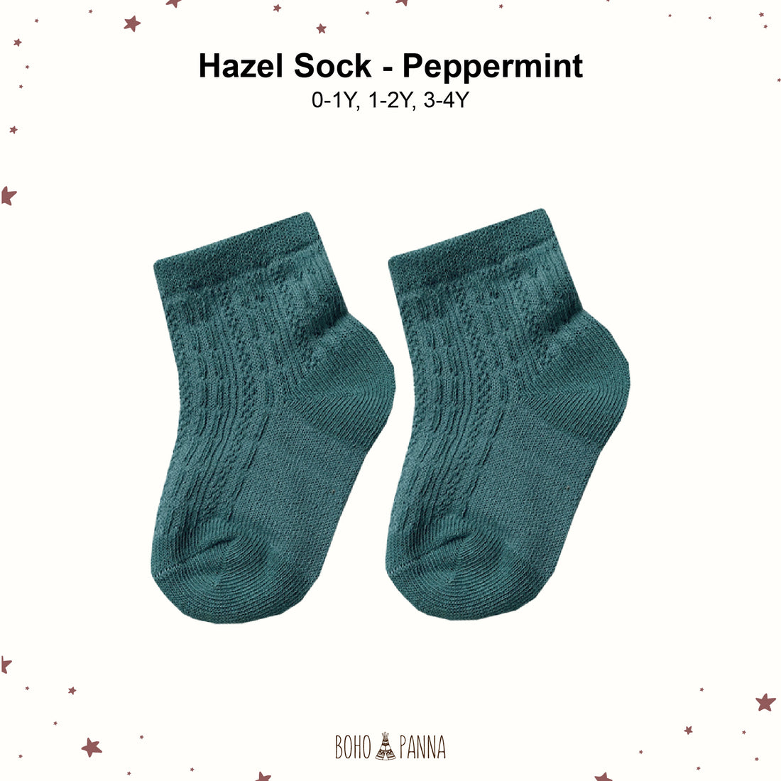 bohopanna hazel sock peppermint