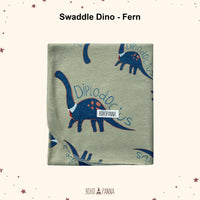 bohopanna swaddle dino fern