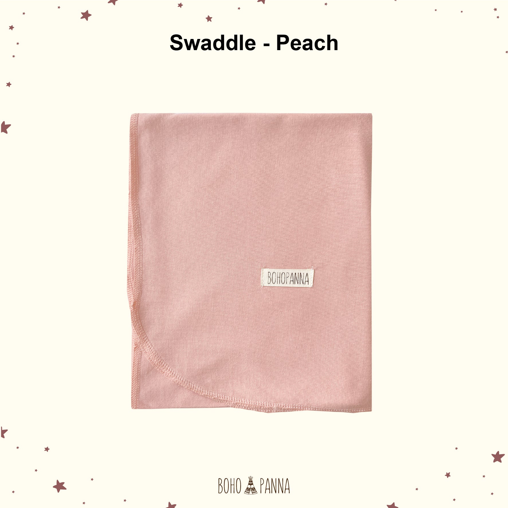 bohopanna swaddle peach