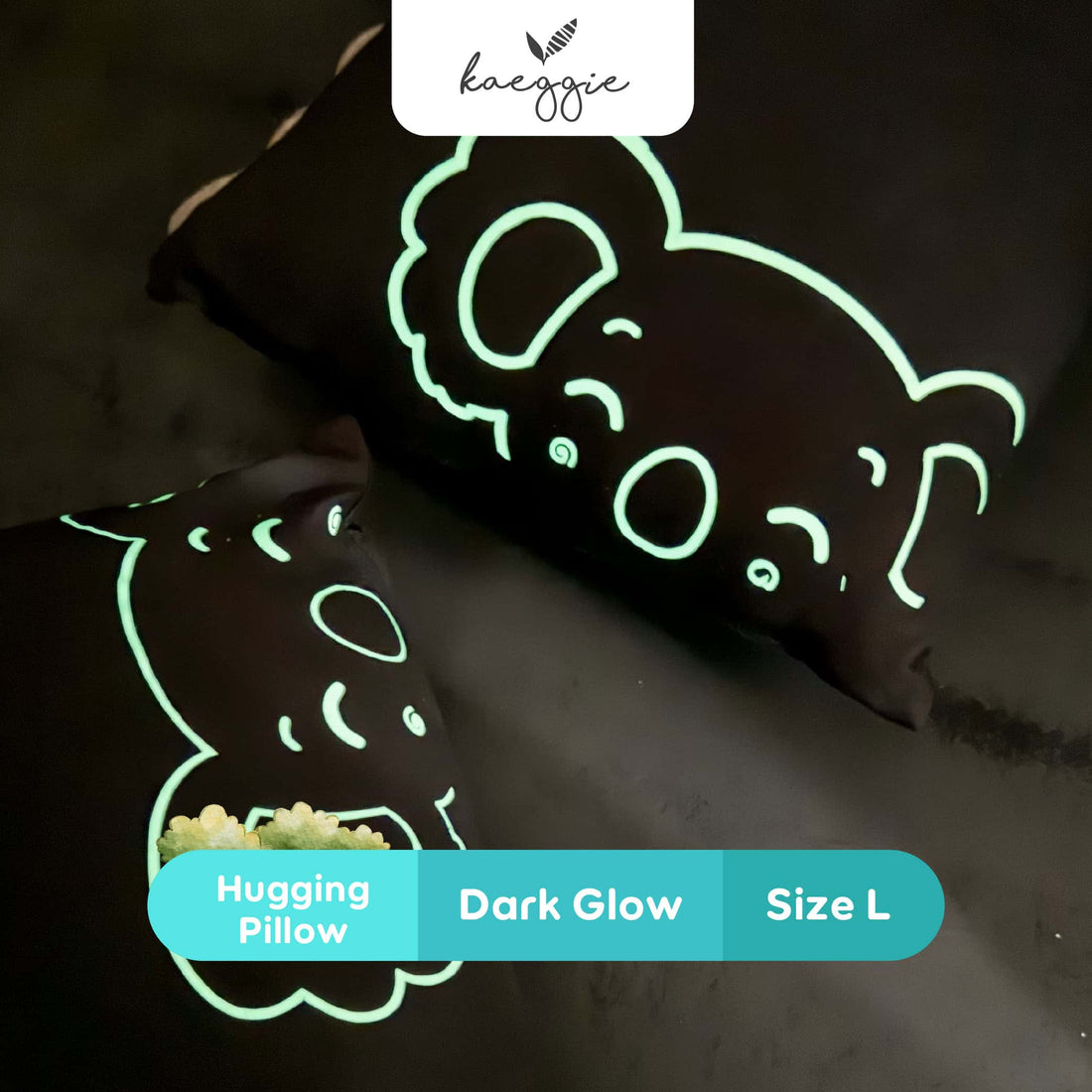 dgbphpl kaeggie signature black pink dark glow hugging pillow size large (l) 02