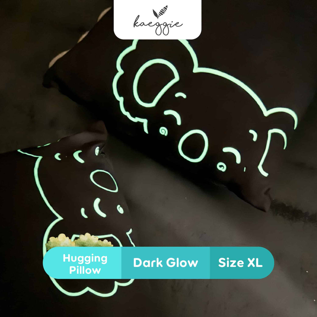 dgbphpxl kaeggie signature black pink dark glow hugging pillow size extra large (xl) 02