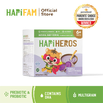 hapiheros baby cereal purple sweet potato (20g x 10)