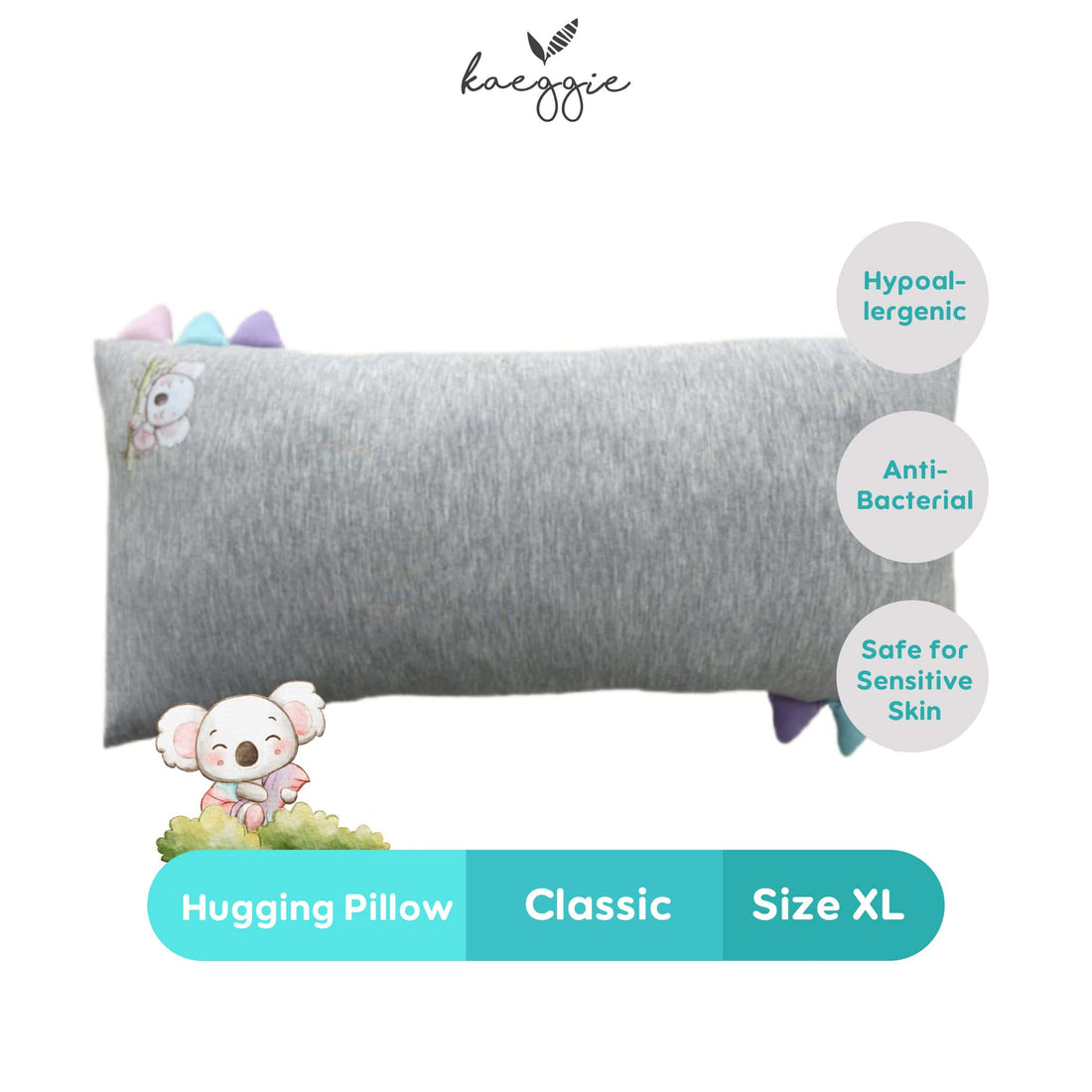kaeggie signature classic hugging pillow xl size