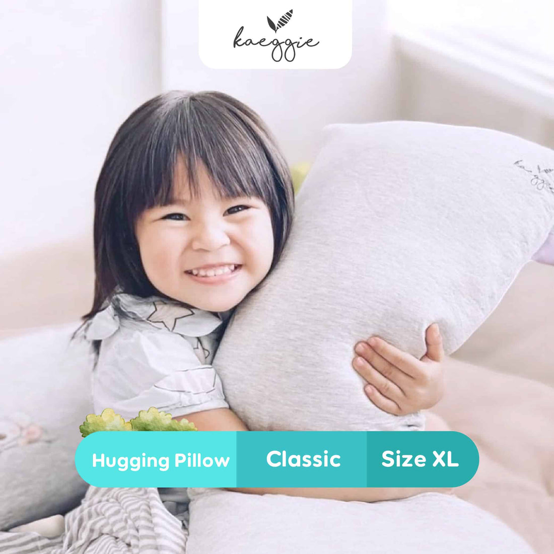kaeggie signature classic hugging pillow xl size