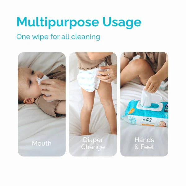 Hoppi 20 Sheets 5-In-1 Bundle Pack Baby Wet Wipes - Astra Family