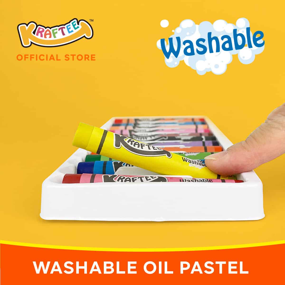 kraftee 12ct washable oil pastel