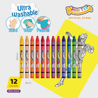 kraftee ultraman blazar (mini art) erasable cards with 12ct washable crayons