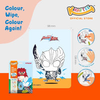 kraftee ultraman blazar (mini art) with 6ct washable crayons (mini pack)