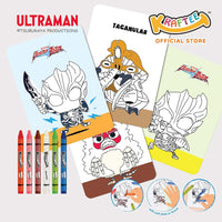 kraftee ultraman blazar (mini art) with 6ct washable crayons (mini pack)