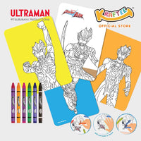 kraftee ultraman & kaiju (mini art) with 6ct washable crayons (mini pack)