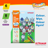 kraftee ultraman mix (mini art) with 6ct washable crayons (mini pack)
