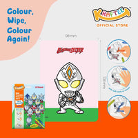 kraftee ultraman mix (mini art) with 6ct washable crayons (mini pack)