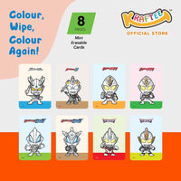 kraftee ultraman mix (mini art) with 6ct washable crayons (mini pack)
