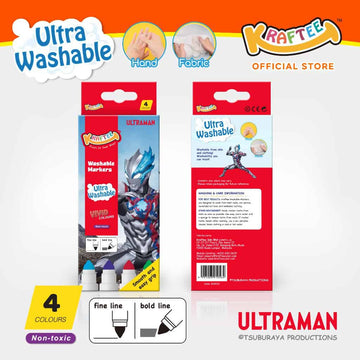 kraftee ultraman blazar 4ct washable markers