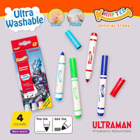 kraftee ultraman blazar 4ct washable markers