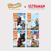 kraftee ultraman & kaiju (mini art) erasable cards with 12ct washable crayons