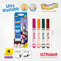 kraftee ultraman trigger 4ct washable markers