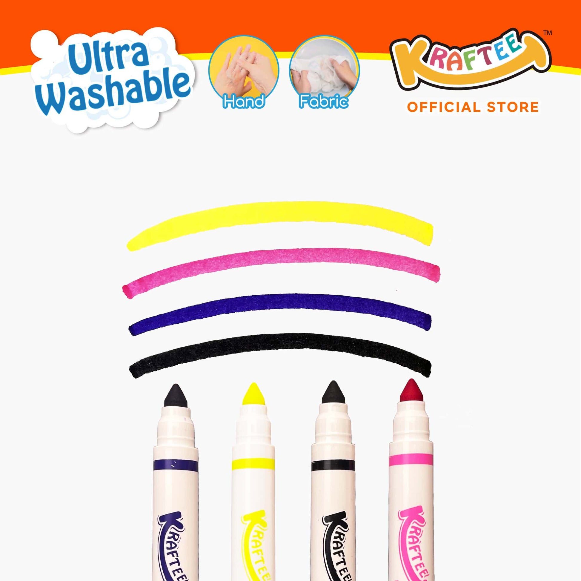 kraftee ultraman z 4ct washable markers