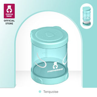 mamabear baby food storage with ice pack turqoise